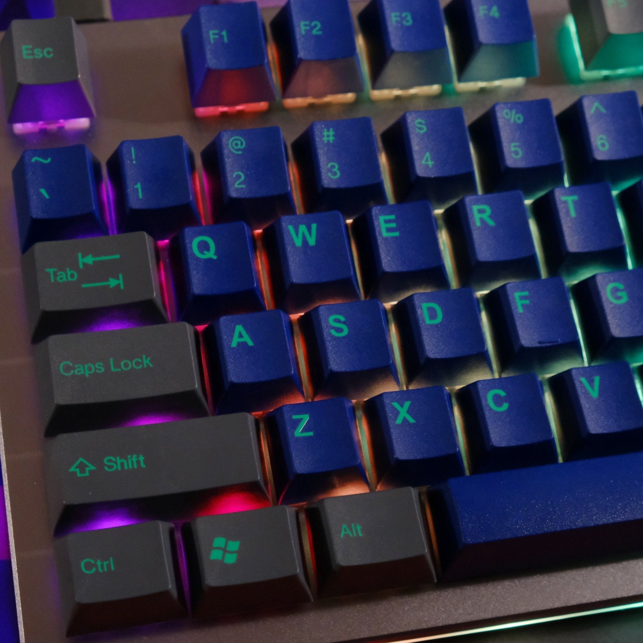 Tai-Hao キーキャップ 2組セット Tai-Hao Dark Knight ABS Double shot Keycap Set Cherry社製の