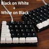 Tai-Hao White on Black Keycaps - Lilakey